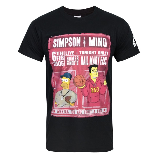 The Simpsons officiellt herr Simpson & Ming T-shirt M Svart Black M