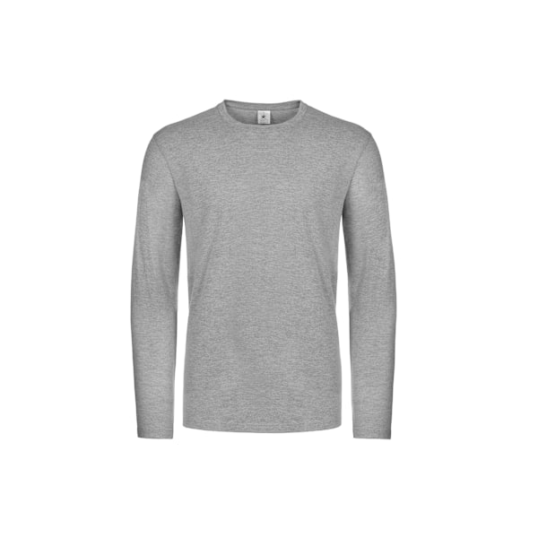 B&C Herr #E190 Långärmad T-shirt XXXXL Sportgrå Sport Grey XXXXL