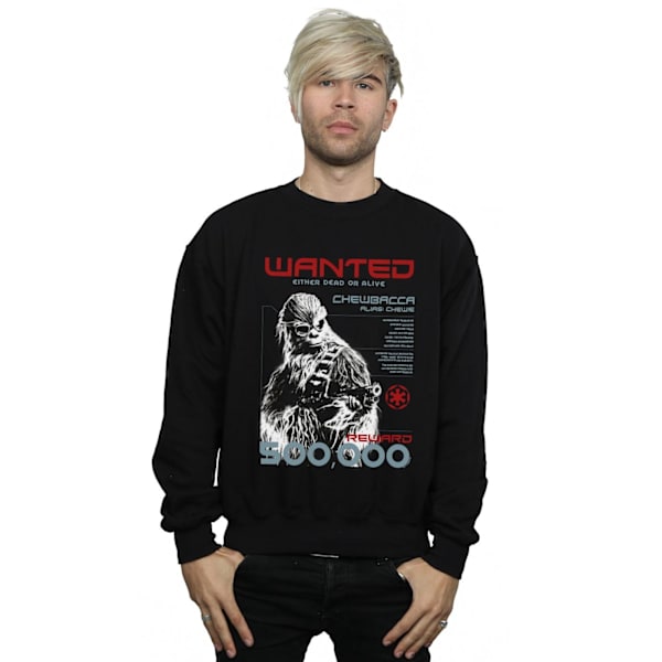 Star Wars Herr Han Solo Chewie Wanted Sweatshirt 4XL Svart Black 4XL
