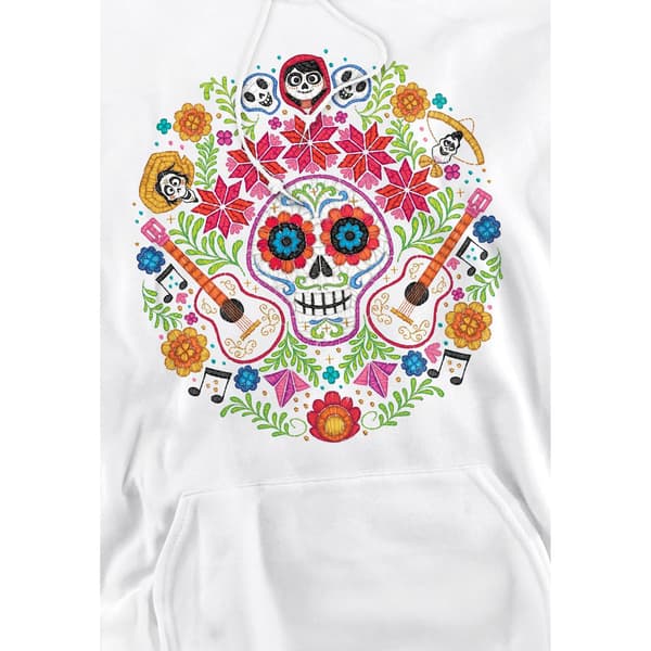 Coco Herr Dag av de döda Ernesto Miguel Hector Patch Hoodie XL White XL