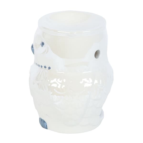 Something Different Iriserande Uggla Oljebrännare En Storlek Vit White One Size