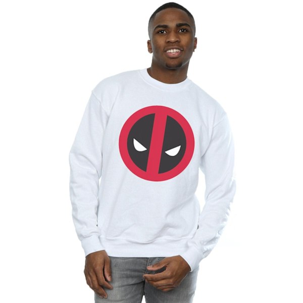 Marvel Deadpool Stor Logotyp Sweatshirt 3XL Vit White 3XL