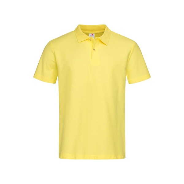 Stedman Herr Bomull Polo L Gul Yellow L