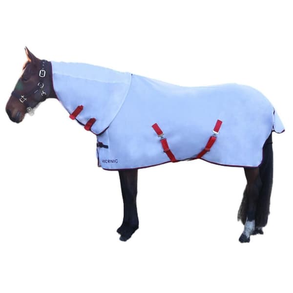 HYCONIC Combo Neck Avtagbart Hals Hästflugtäcke 5´ Vit White 5´