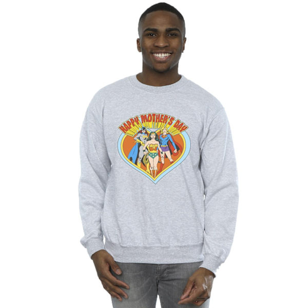 DC Comics Herr Wonder Woman Mors Dag Sweatshirt L Sports Grå Sports Grey L