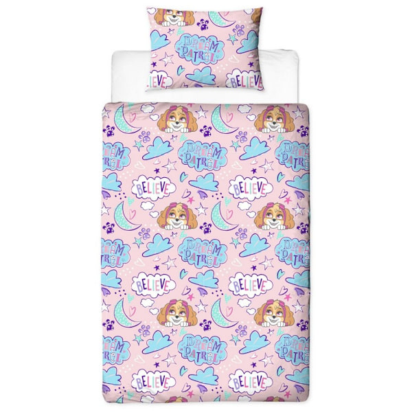Paw Patrol Sleepover Påslakan Set Enkelsäng Rosa Pink Single