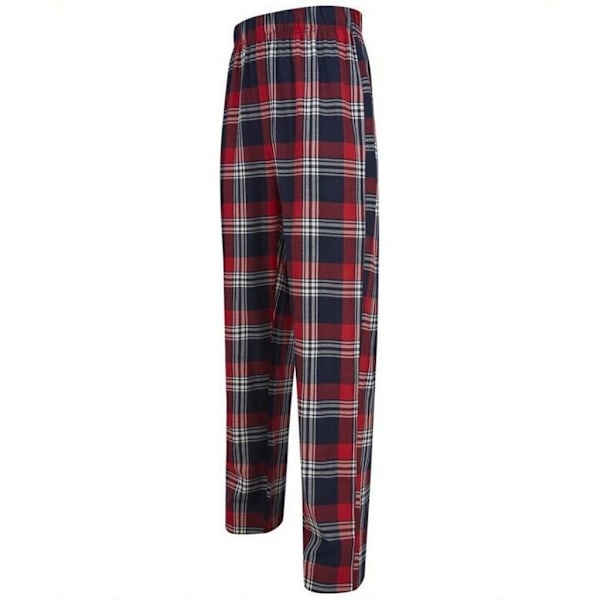 SF Herr Tartan Pyjamas Set L Röd/Marinblå Red/Navy L