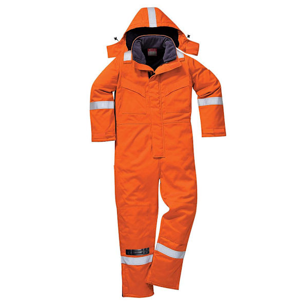 Portwest Unisex Vuxen Flamresistent Antistatisk Vinteroverall Orange L R