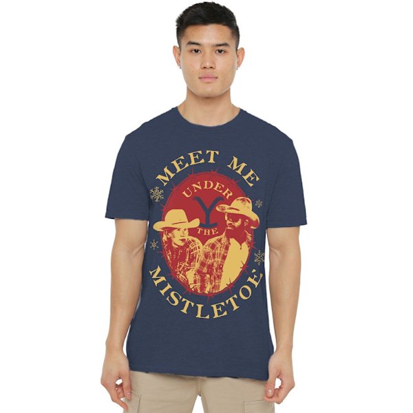 Yellowstone Unisex Vuxen Meet Me Under The Mistletoe Jul Navy S