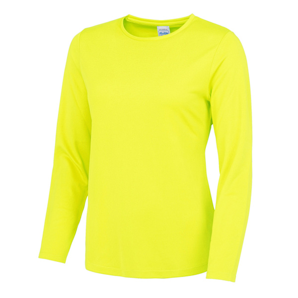 AWDis Cool Dam/Damer Girlie Långärmad T-shirt 12 UK Elektrisk Electric Yellow 12 UK