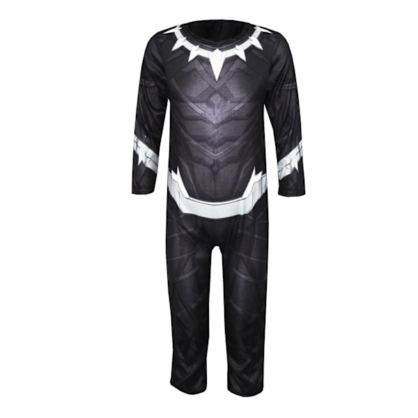 Black Panther Pojkkostym M Svart/Grå Black/Grey M