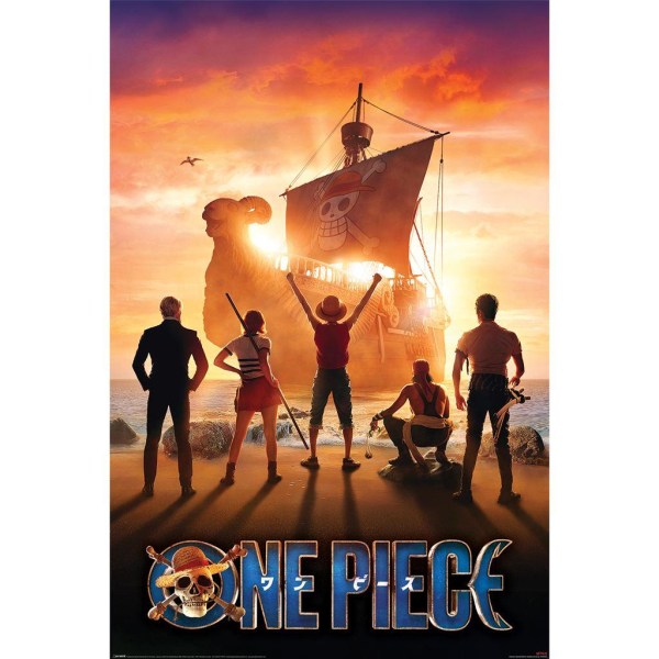 One Piece Live Action Set Segelaffisch 91,5 cm x 61 cm Flerfärgad Multicoloured 91.5cm x 61cm