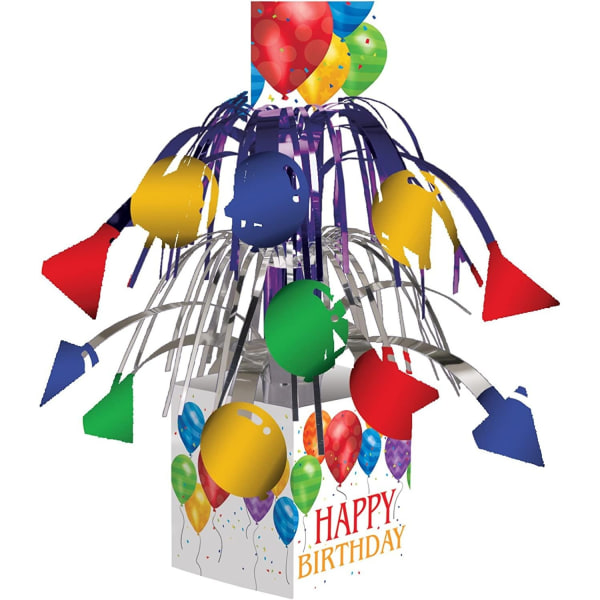 Kreativ festballong Grattis på födelsedagen Party Centerpiece One Siz Multicoloured One Size