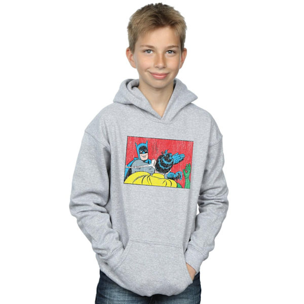 DC Comics Boys Batman Robin Slap Hoodie 12-13 år Sports Grey Sports Grey 12-13 Years