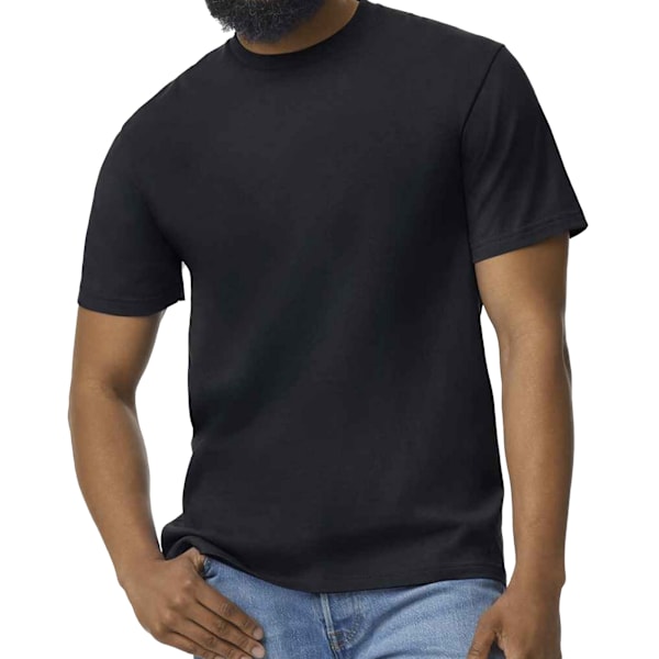Gildan Mens Midweight Soft Touch T-Shirt L Pitch Black Pitch Black L