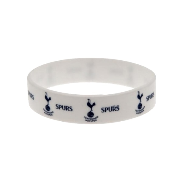 Tottenham Hotspur FC Officiell Fotboll Silikon Armband En Storlek White One Size