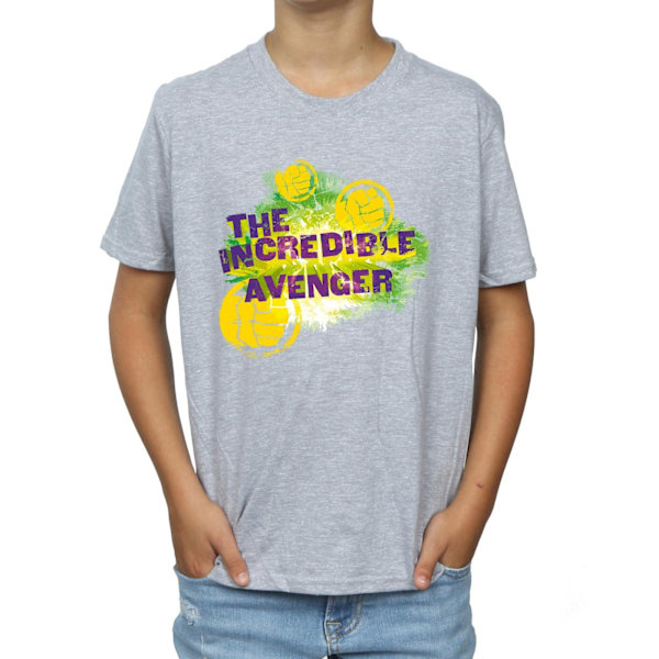 Marvel Boys Hulk Incredible Avenger T-shirt 7-8 år Sports Grå Sports Grey 7-8 Years