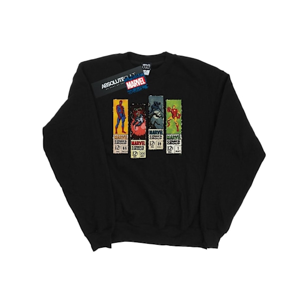 Marvel Comic Strips Sweatshirt för män 3XL Svart Black 3XL