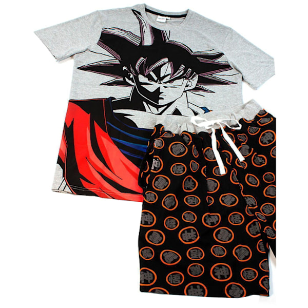 Dragon Ball Z Herr Goku Kort Pyjamas Set M Grå/Svart/Röd Grey/Black/Red M