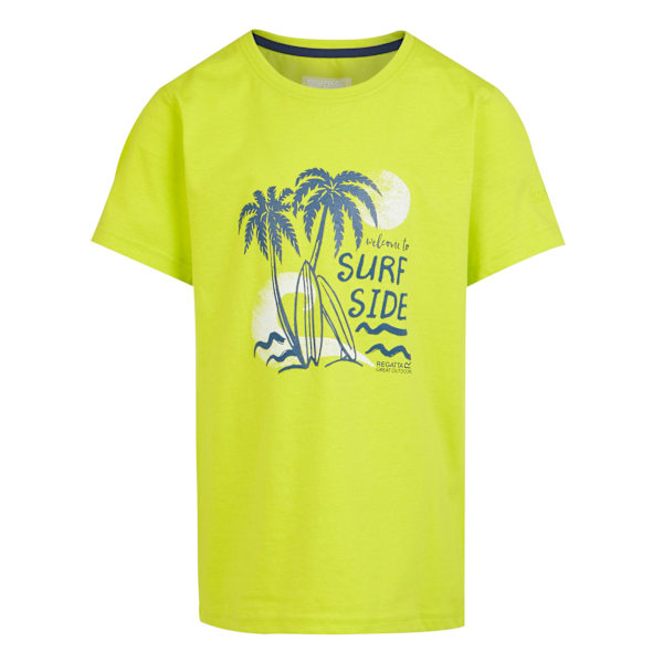 Regatta Barn/Kids Bosley VII Surfbräda T-shirt 14 År Citron Lime Citron Lime 14 Years