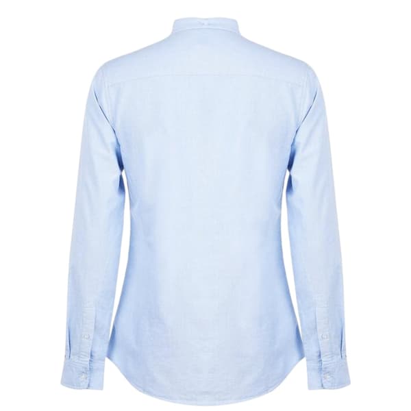 Firetrap Herr Basic Oxford Bomull Skjorta med knappar M Blå Blue M