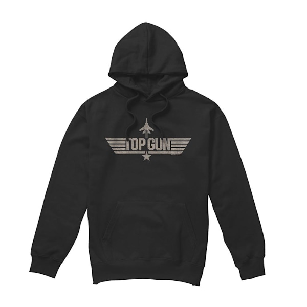 Top Gun Herr Monoton Logotyp Hoodie L Svart Black L
