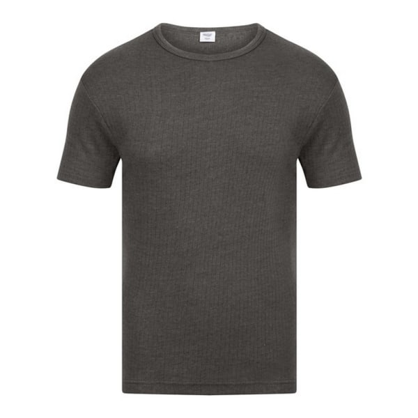 Absolute Apparel Thermal kortärmad t-shirt för män 2XL Charcoal Charcoal 2XL