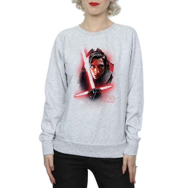 Star Wars Dam/Damer The Last Jedi Kylo Ren Borstad Sweatshirt Heather Grey S