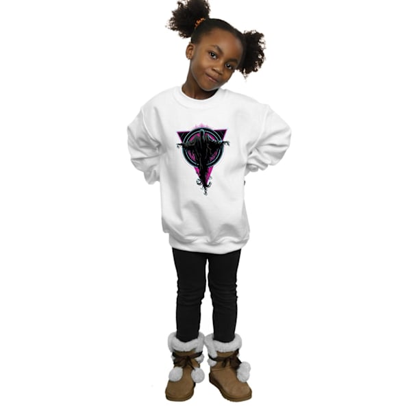 Harry Potter Girls Neon Dementors Sweatshirt 5-6 år Vit White 5-6 Years