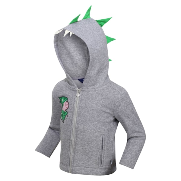 Regatta Barn/Barn Greta Gris Dinosaurie Marl Fleecejacka 36 Grey 36-48 Months