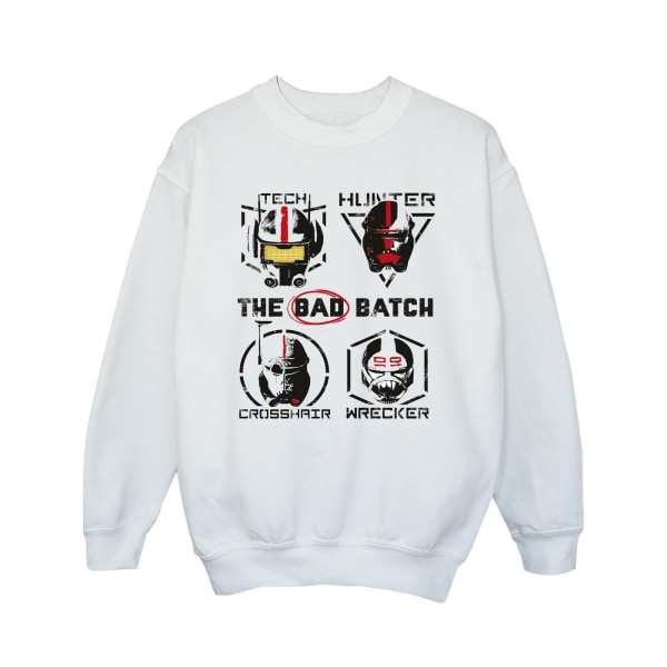 Star Wars: Bad Batch Girls Clone Force 99 Sweatshirt 5-6 år White 5-6 Years
