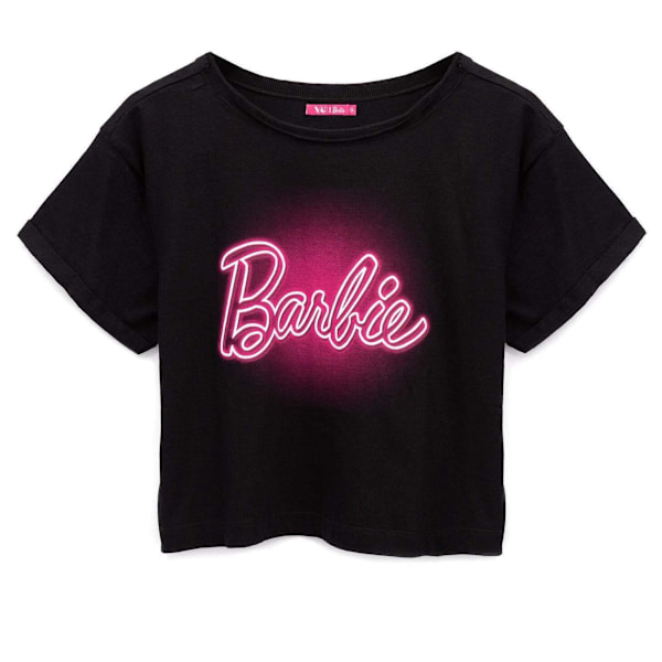 Barbie Dam/Kvinnor Crop Top XL Svart/Neon Rosa Black/Neon Pink XL