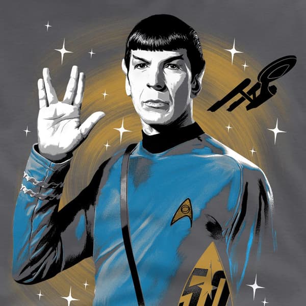 Star Trek Herr Prosper Space T-Shirt S Kolgrå Charcoal S