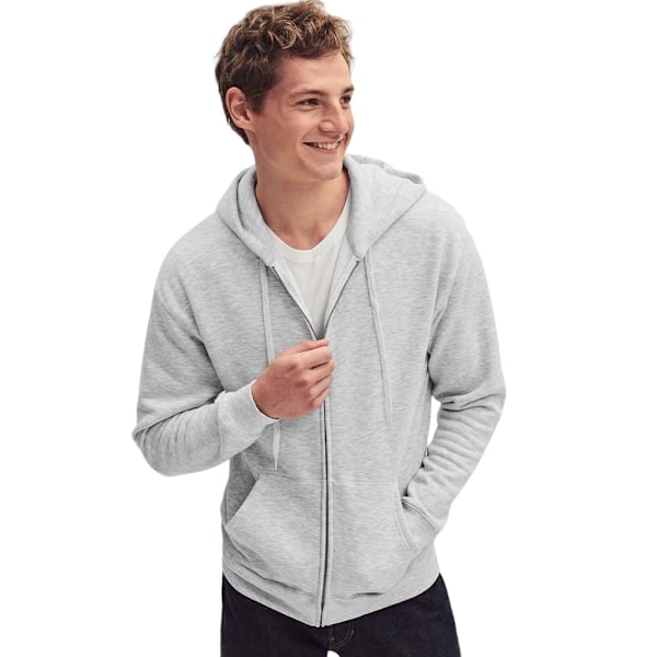 Fruit of the Loom Unisex Vuxen Premium Full Zip Hoodie XL Heath Heather Grey XL