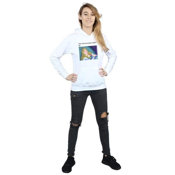 Disney Dam/Kvinnor Törnrosa Meme Hoodie L Vit White L