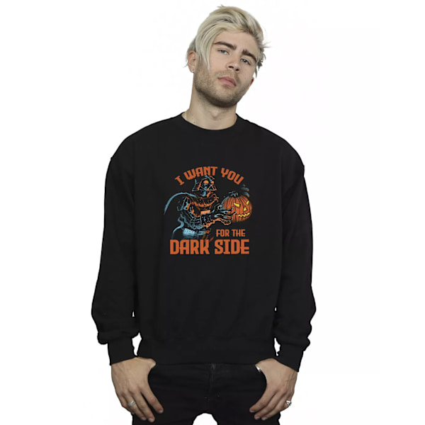 Star Wars Herr Mörk Sida Darth Vader Sweatshirt S Svart Black S
