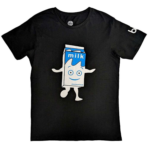 Blur Unisex Vuxen Milky Ärmtryck T-Shirt M Svart Black M