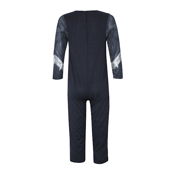 Black Panther Pojkkostym M Svart/Grå Black/Grey M