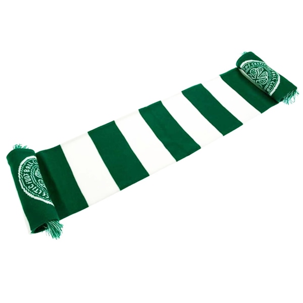 Celtic FC Official Bar Jacquard Scarf One Size Grön/Vit Green/White One Size