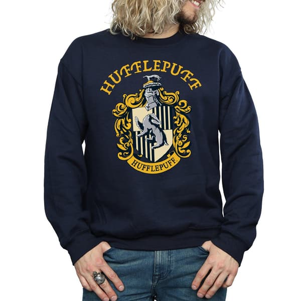 Harry Potter Herr Hufflepuff Tröja M Marinblå Navy Blue M