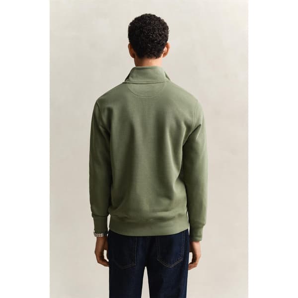 Gant Herr Broderad Logotyp Half Zip Sweatshirt XL Herb Herb XL