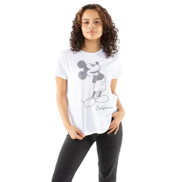 Disney Kvinnor/Dam Kalifornien Musse Vintage T-shirt XL White XL