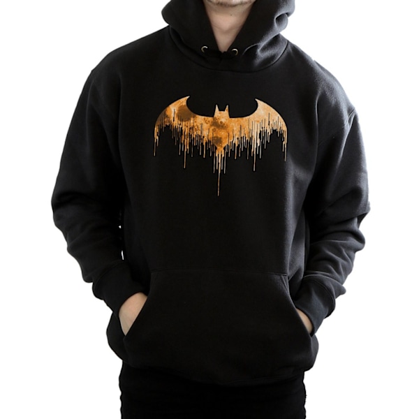 DC Comics Herr Batman Arkham Knight Halloween Moon Logo Fill Ho Black XXL