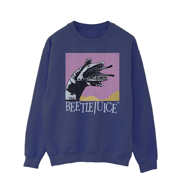 Beetlejuice Herr Sandworm Snake Sandworm Sweatshirt L Marinblå Navy Blue L