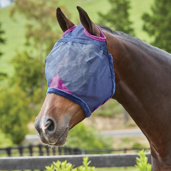Weatherbeeta Comfitec Durable Mesh Mask Pony Marinblå/Lila Navy/Purple Pony