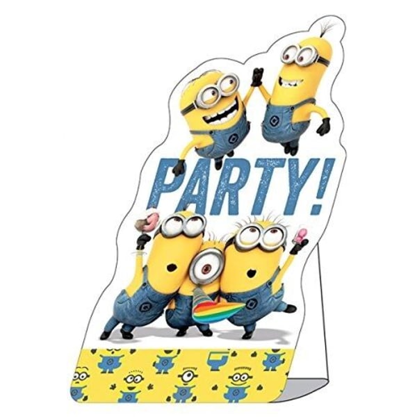 Minions Inbjudningar One Size Vit/Gul/Blå White/Yellow/Blue One Size