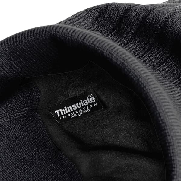 Beechfield Thinsulate Termisk Vinter / Skidmössa En Storlek Black One Size