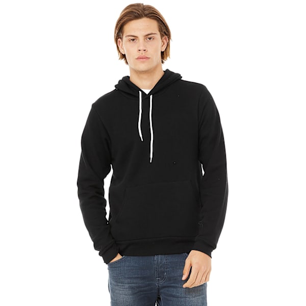 Bella + Canvas Unisex Pullover Polycotton Fleece Hooded Sweatsh Black M