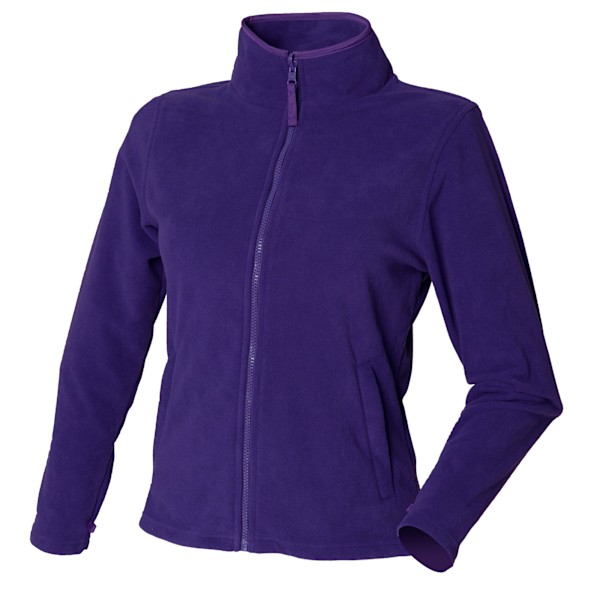Henbury Damjacka i Microfleece för Dam/Kvinna, Anti-Nopp, Lila, M Purple M