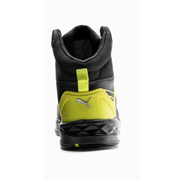 Puma Safety Mens Velocity 2.0 Mid Leather Safety Boots 10.5 UK Yellow/Black 10.5 UK